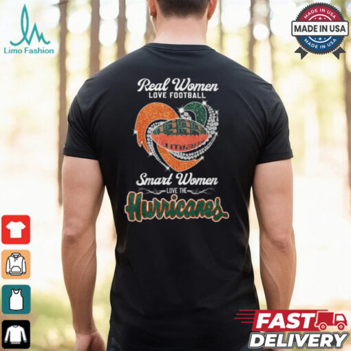 Real Women Love Football Smart Women Love The Miami Hurricanes 2024 Shirt