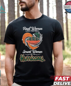 Real Women Love Football Smart Women Love The Miami Hurricanes 2024 Shirt