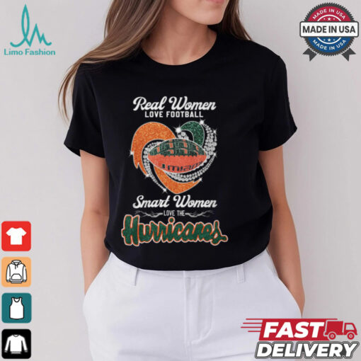 Real Women Love Football Smart Women Love The Miami Hurricanes 2024 Shirt