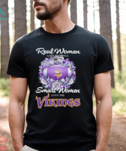 Real Women Love Football Smart Women Love The Minnesota Vikings X Vintage Diamonds Shirt