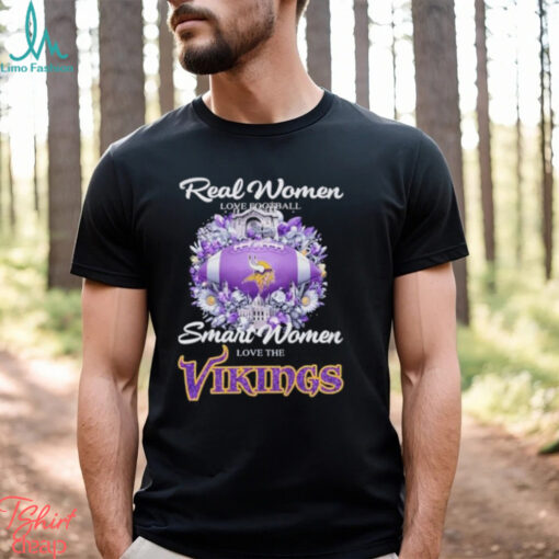 Real Women Love Football Smart Women Love The Minnesota Vikings X Vintage Diamonds Shirt