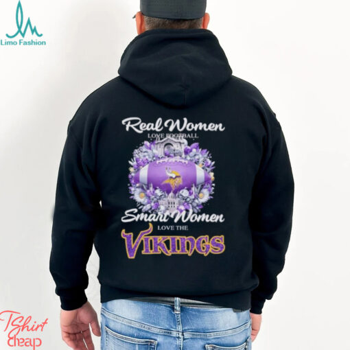 Real Women Love Football Smart Women Love The Minnesota Vikings X Vintage Diamonds Shirt