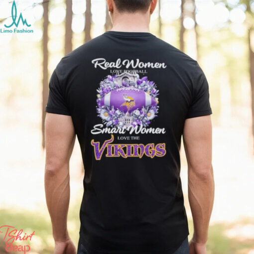 Real Women Love Football Smart Women Love The Minnesota Vikings X Vintage Diamonds Shirt