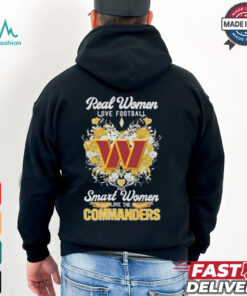 Real Women Love Football Smart Women Love The Washington Commanders X Floral Diamonds Shirt