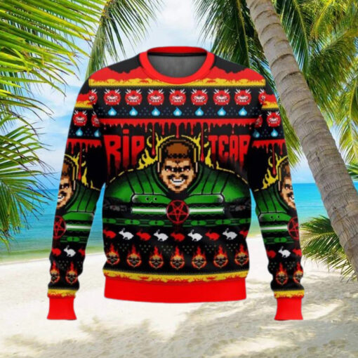 Rip And Tear Doom Ugly Christmas Sweater