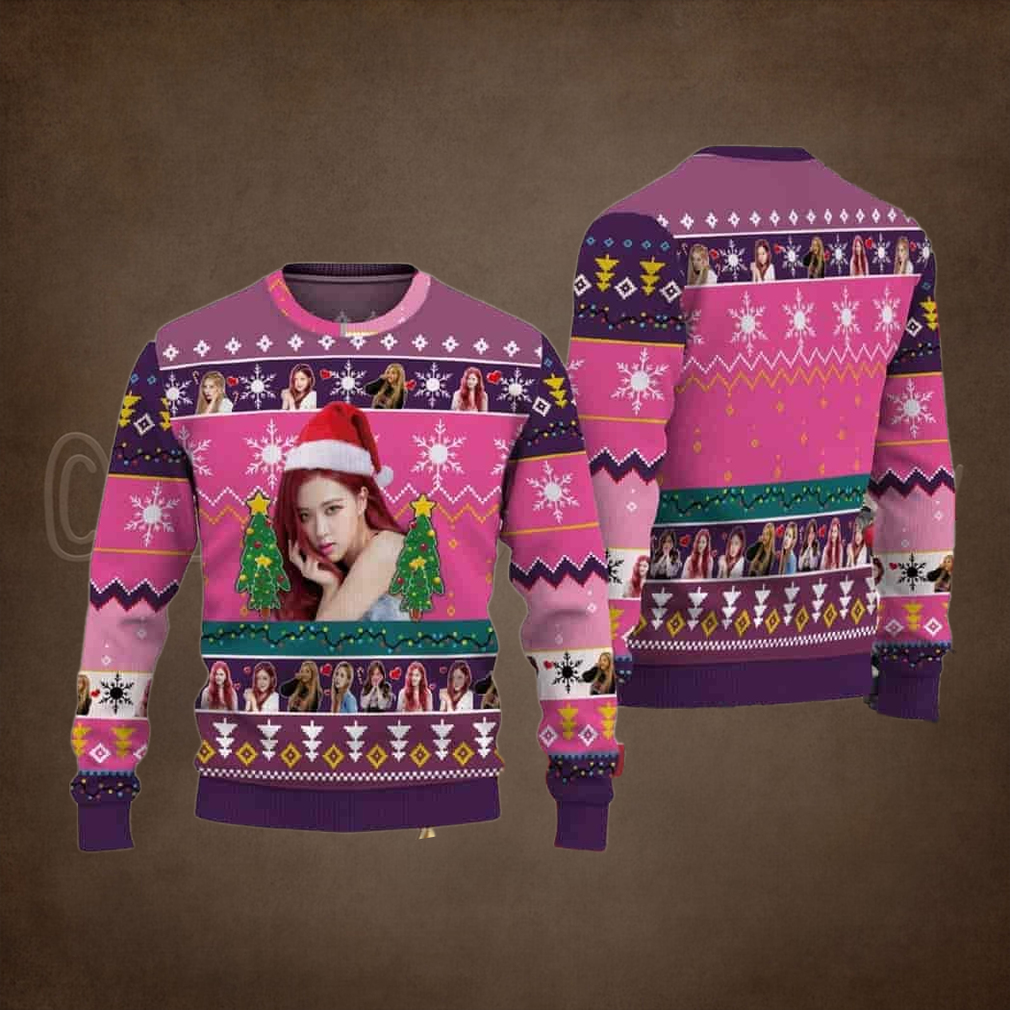 Rose BLACKPINK Chirstmas Gifts 2024 Xmas For Family And Friends Ugly Sweater Rose BLACKPINK Chirstmas Gifts 2024 Xmas For Family And Friends Ugly Sweater