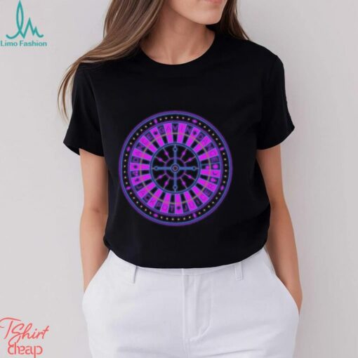 Roulette Wheel Black   Tee shirt