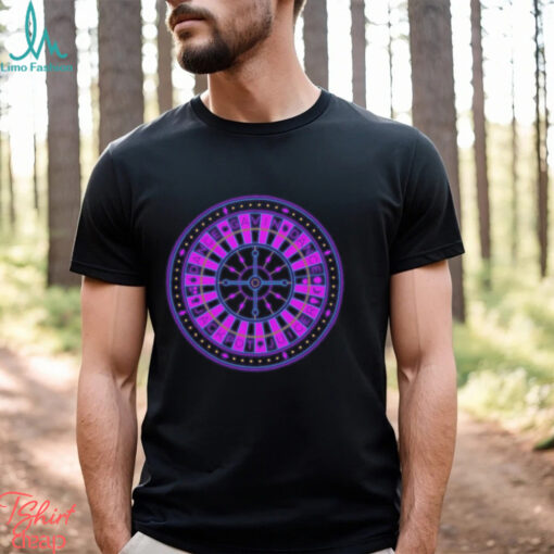 Roulette Wheel Black   Tee shirt