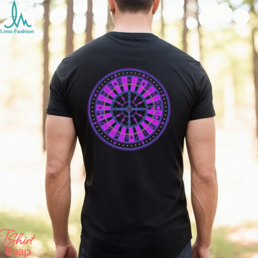 Roulette Wheel Black   Tee shirt