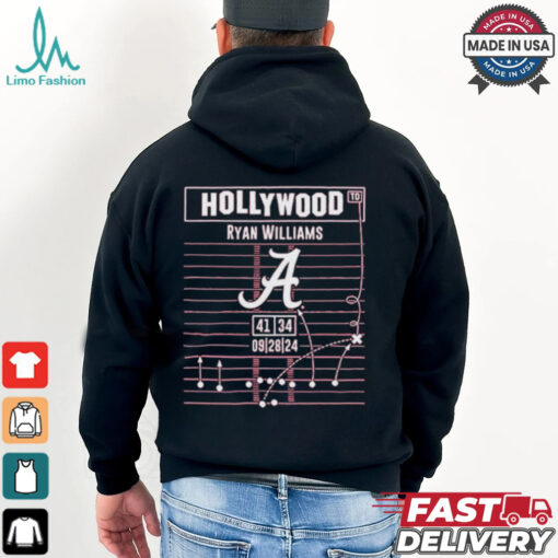 Ryan Williams Hollywood Ending Play Diagram Alabama Crimson Tide Football Shirts