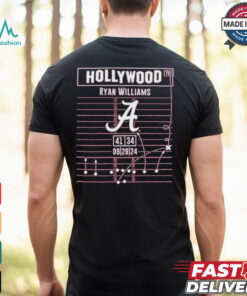 Ryan Williams Hollywood Ending Play Diagram Alabama Crimson Tide Football Shirts