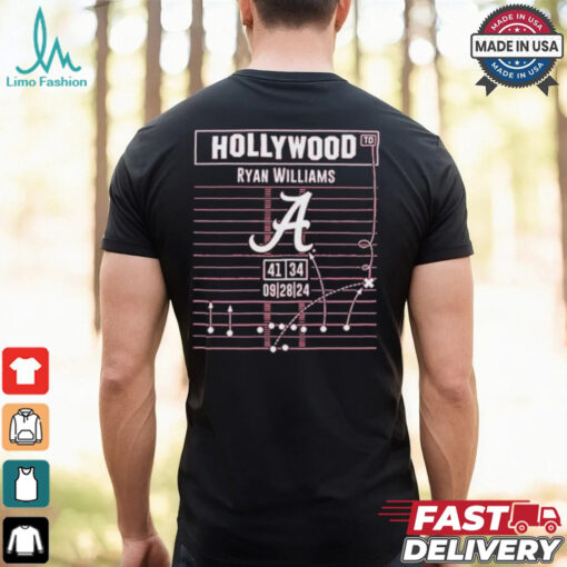 Ryan Williams Hollywood Ending Play Diagram Alabama Crimson Tide Football Shirts