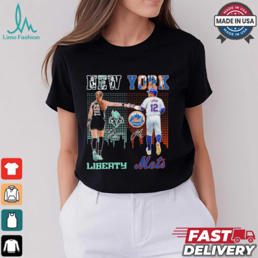 Sabrina Ionescu New York Liberty X Francisco Lindor New York Mets Shirt