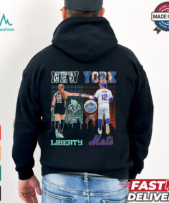 Sabrina Ionescu New York Liberty X Francisco Lindor New York Mets Shirt