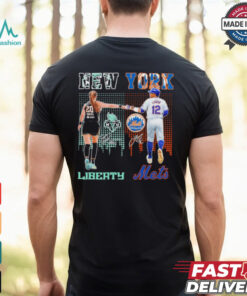 Sabrina Ionescu New York Liberty X Francisco Lindor New York Mets Shirt