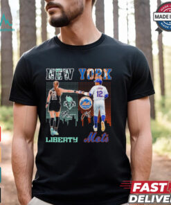 Sabrina Ionescu New York Liberty X Francisco Lindor New York Mets Shirt