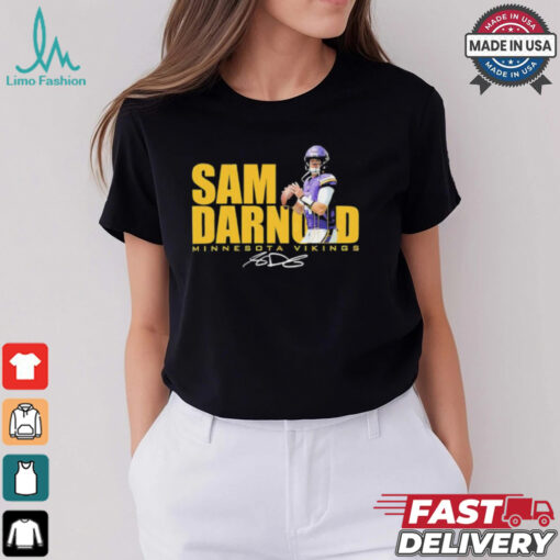 Sam Darnold No. 14 Minnesota Vikings signature shirt