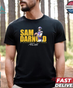 Sam Darnold No. 14 Minnesota Vikings signature shirt