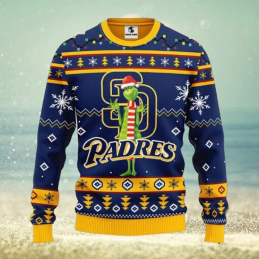 San Diego Padres Christmas Sweater Grinch Holiday