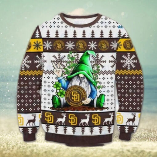 San Diego Padres Gnome Christmas Sweater Peaceful