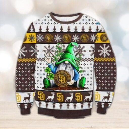 San Diego Padres Gnome Christmas Sweater Peaceful