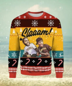 San Diego Padres Ugly Christmas Sweater Slam Diego Players