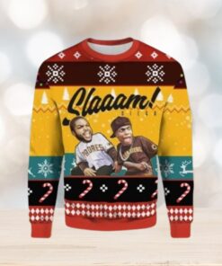 San Diego Padres Ugly Christmas Sweater Slam Diego Players