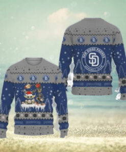 San Diego Padres Ugly Sweater Baby Yoda And Groot