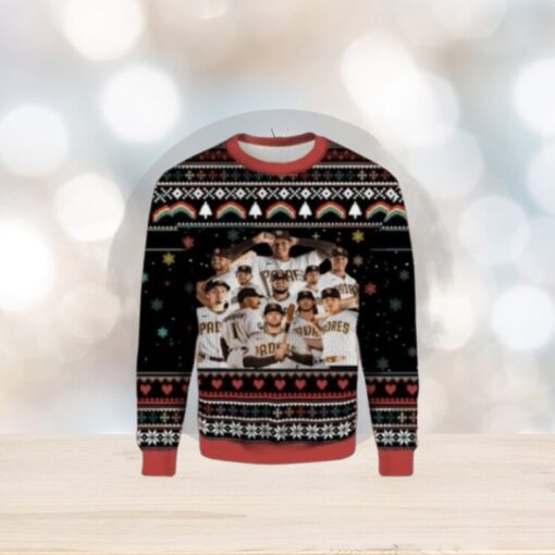 San Diego Padres Ugly Sweater Team Players Christmas