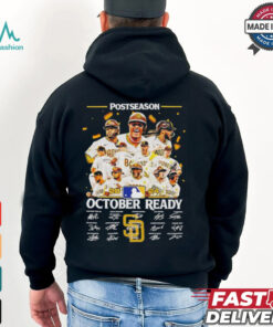 San Diego Padres team 2024 October ready postseason signatures shirt