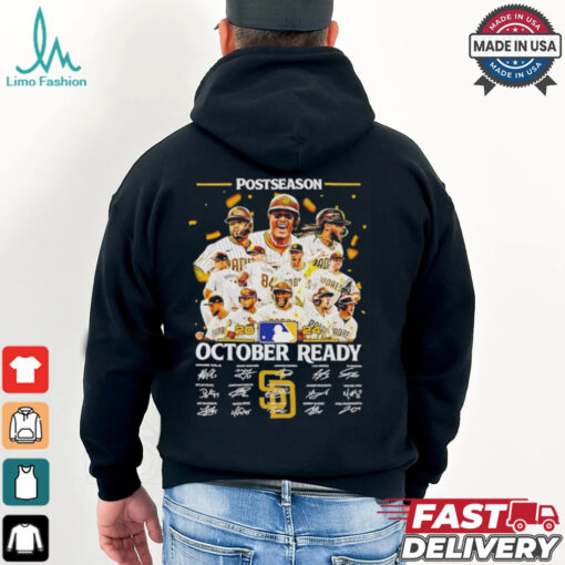 San Diego Padres team 2024 October ready postseason signatures shirt
