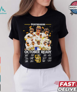 San Diego Padres team 2024 October ready postseason signatures shirt