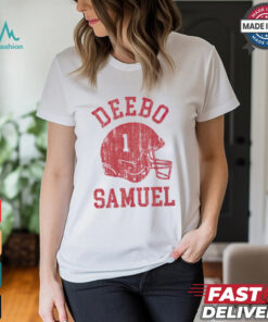 San Francisco 49ers Deebo Samuel helmet shirt