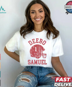 San Francisco 49ers Deebo Samuel helmet shirt