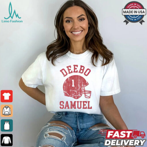 San Francisco 49ers Deebo Samuel helmet shirt