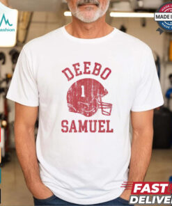 San Francisco 49ers Deebo Samuel helmet shirt