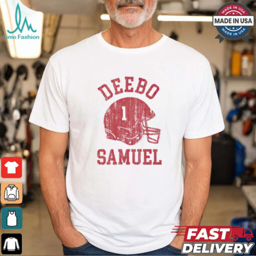 San Francisco 49ers Deebo Samuel helmet shirt