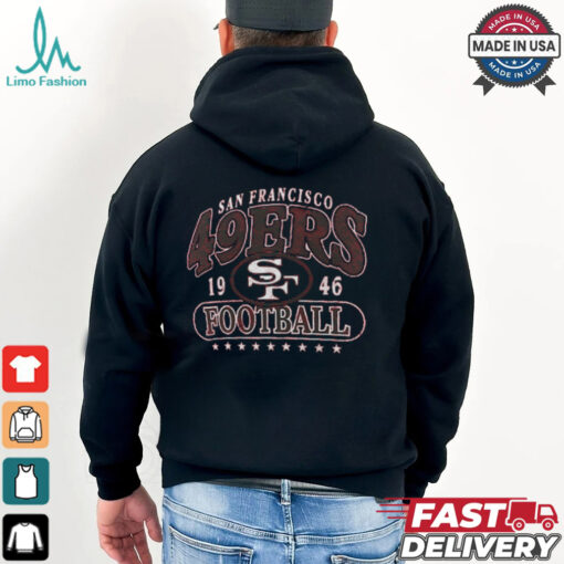 San Francisco 49ers Fanatics Heather Scarlet Official Retro Tri Blend T Shirt
