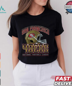 San Francisco 49ers Helmet Garment Dyed Heavyweight T Shirt