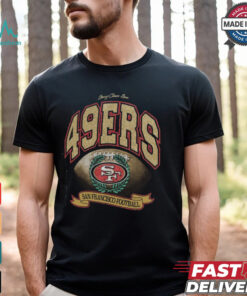 San Francisco 49ers Stoney Clover Lane x '47 Black Glitter Rocker Retro Tubular T Shirt