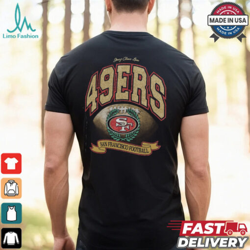 San Francisco 49ers Stoney Clover Lane x ’47 Black Glitter Rocker Retro Tubular T Shirt