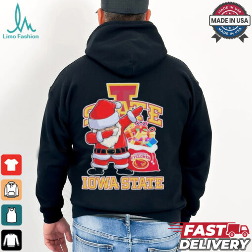 Santa Claus Dabbing X Iowa State Cyclones Christmas Shirt