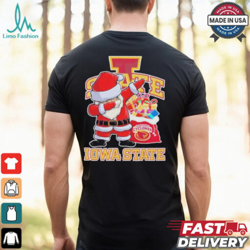 Santa Claus Dabbing X Iowa State Cyclones Christmas Shirt