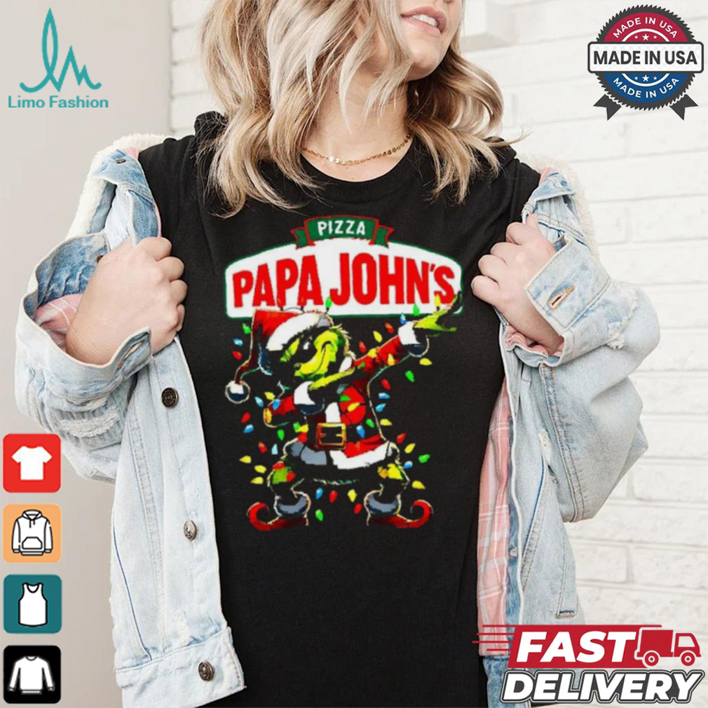 Santa Grinch Dadbing Papa John’s Pizza Christmas shirt Santa Grinch Dadbing Papa John’s Pizza Christmas shirt