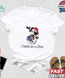 Santa Mickey Mouse Mick in a box shirt