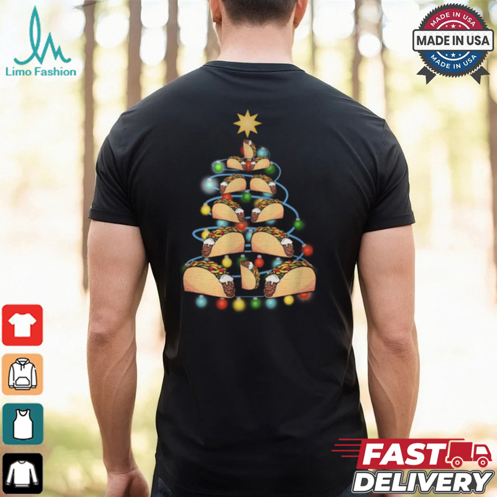 Santa Taco Christmas Tree Lights Taco Christmas T Shirt Santa Taco Christmas Tree Lights Taco Christmas T Shirt