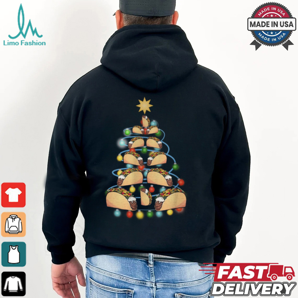 Santa Taco Christmas Tree Lights Taco Christmas T Shirt Santa Taco Christmas Tree Lights Taco Christmas T Shirt