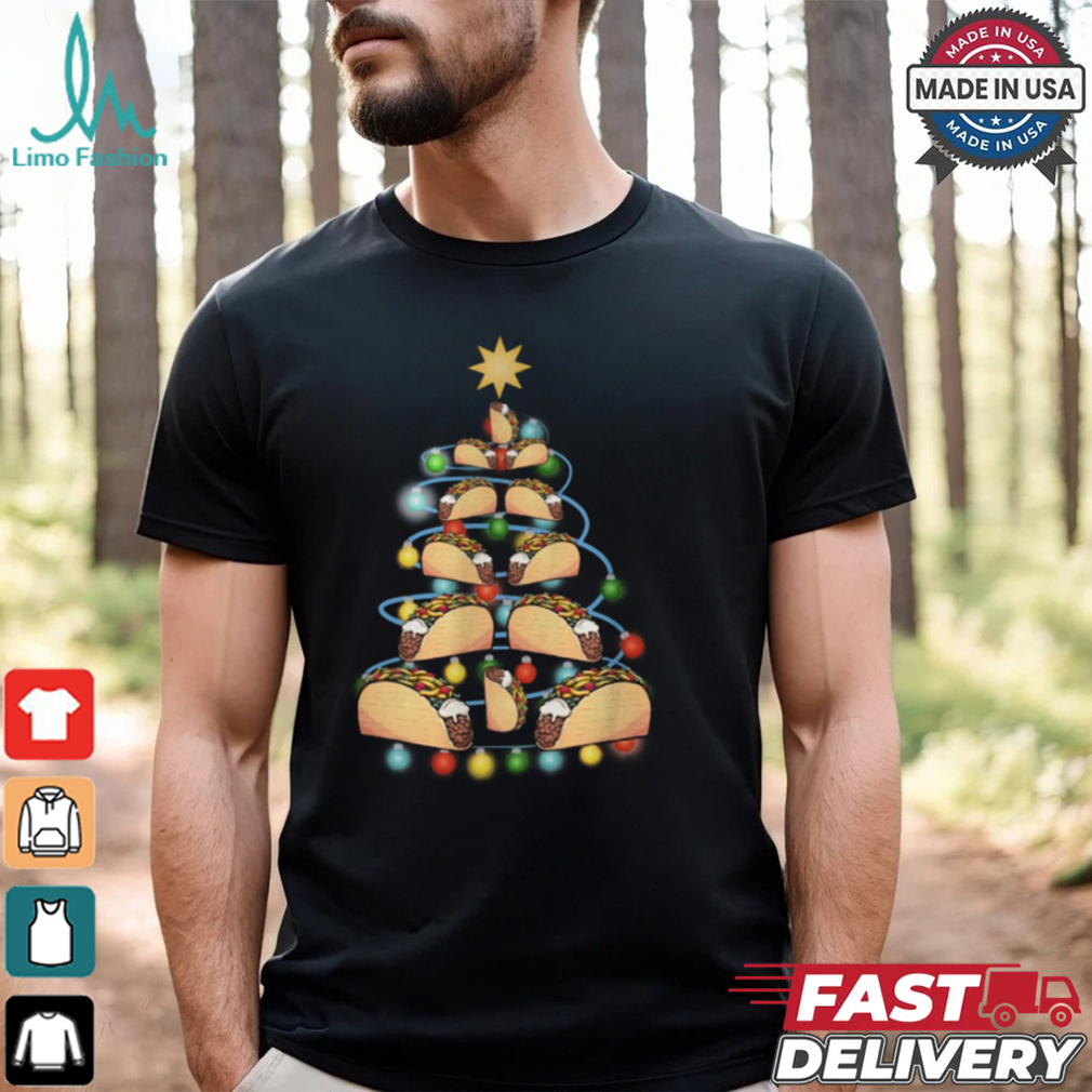 Santa Taco Christmas Tree Lights Taco Christmas T Shirt Santa Taco Christmas Tree Lights Taco Christmas T Shirt