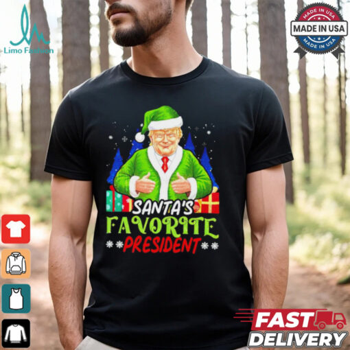Santa’s Favorite President Funny Trump Christmas shirt