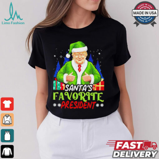 Santa’s Favorite President Funny Trump Christmas shirt